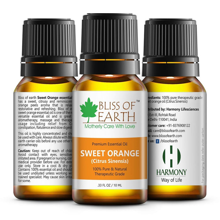 Bliss Of Earth Sweet Orange Premium Essential Oil