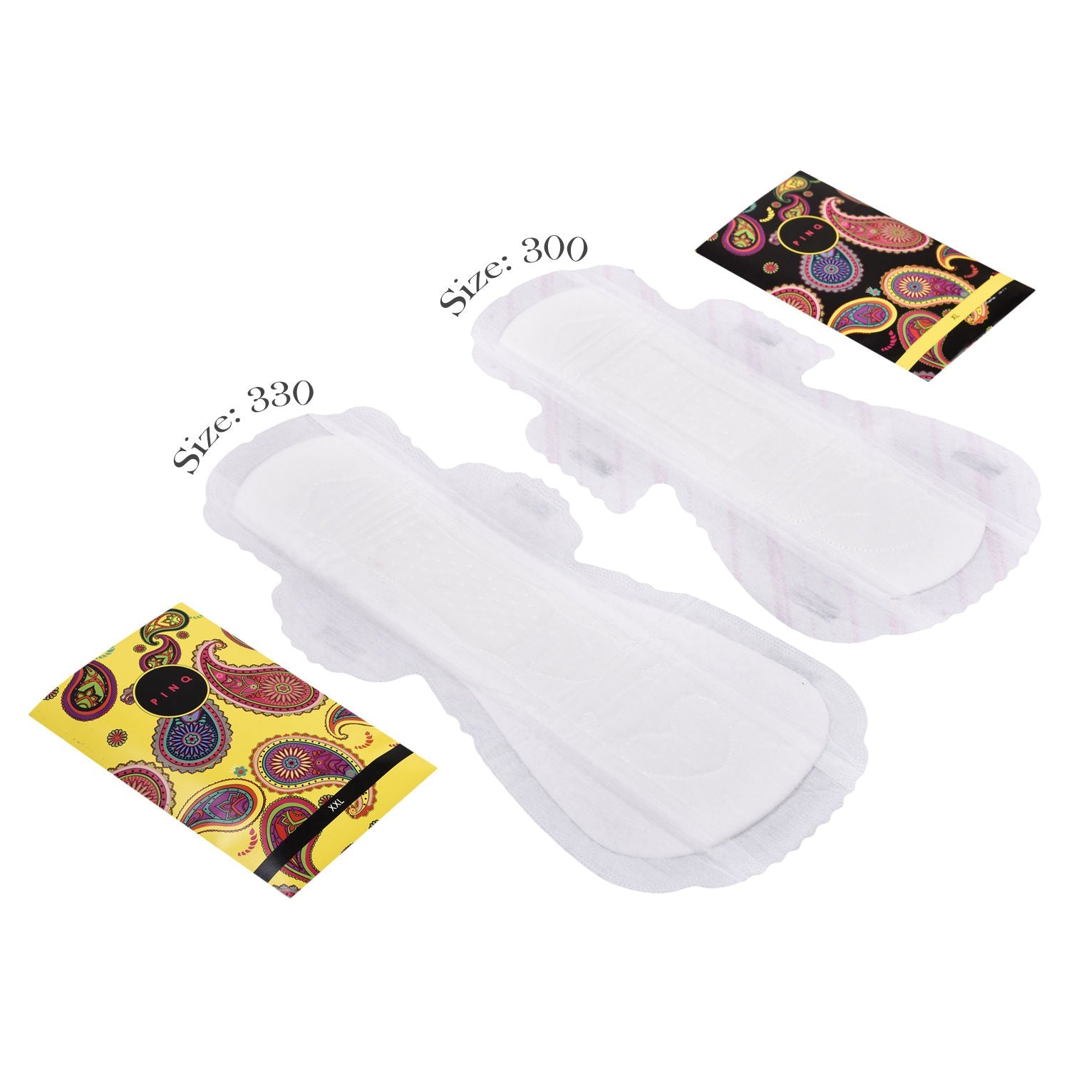 PINQ POLKA Bulk Me Travel Sanitary Pads (XL & XXL) Heavy Flow Night Rash Free Wider Back