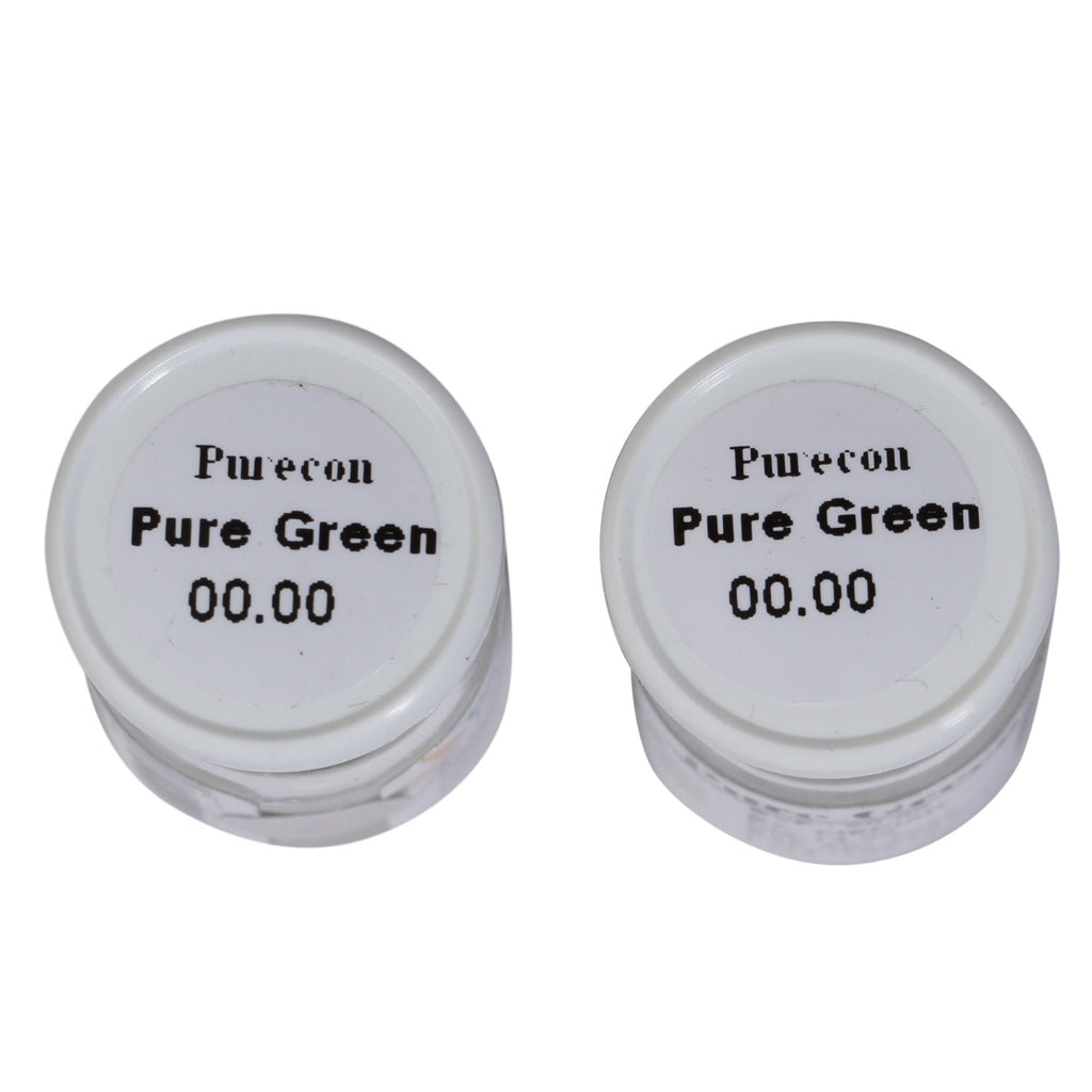 Purecon Natural Eyes Pure Green Yearly Disposable Contact Lenses
