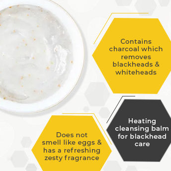 TONYMOLY Korean Egg Pore Blackhead Steam Balm with Charcoal to Remove Blackheads & Whiteheads